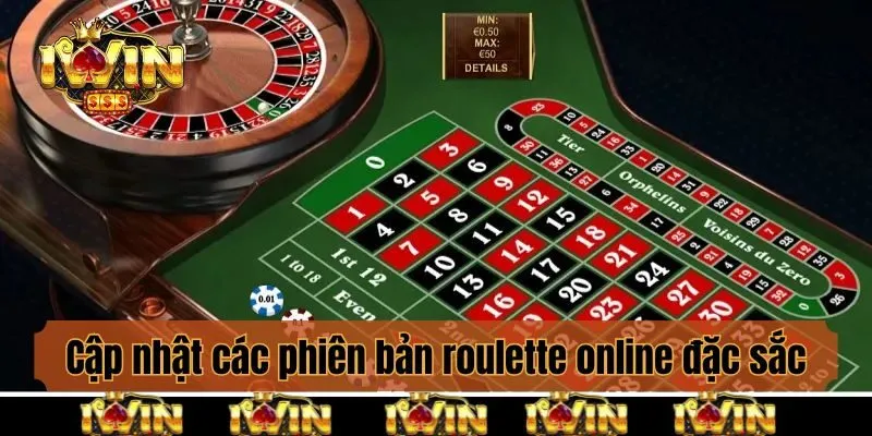 Cập nhật các phiên bản roulette online đặc sắc